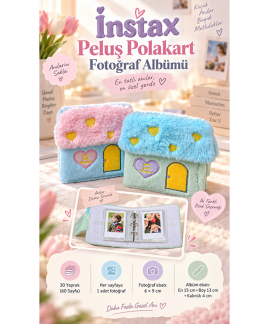İnstax Peluş Polakart Fotoğraf Albümü